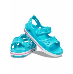 Crocs tyrkysové dívčí sandály Crocband II Sandal PS Digital Aqua