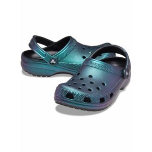 Crocs metalické boty Classic Prismatic Clog Black