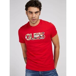 Guess červené pánské tričko Photoshow CN