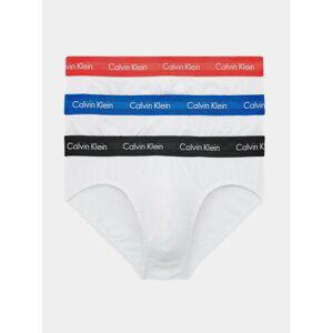 3PACK pánské slipy Calvin Klein bílé