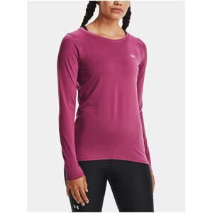 Tričko Under Armour HG Armour Long Sleeve - růžová