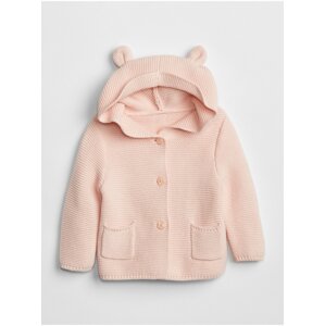 Růžový holčičí baby svetr brannan bear sweater