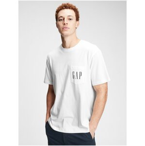 Bílé pánské tričko GAP Logo crp pkt
