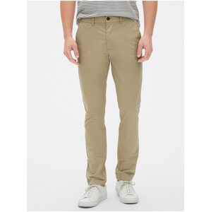 Béžové pánské kalhoty modern khakis in skinny fit with GapFlex