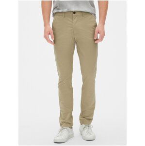 Béžové pánské kalhoty modern khakis in skinny fit with GapFlex