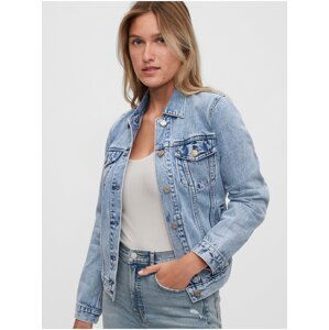 Modrá dámská džínová bunda GAP Icon denim jacket