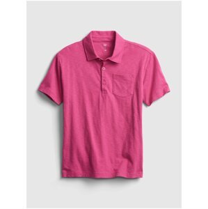 Růžové klučičí dětské polo tričko ss jrsy grncamo xl