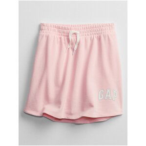 Růžové holčičí kraťasy GAP Logo v skort