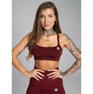 Podprsenka Gym Glamour Seamless Bordo Melange