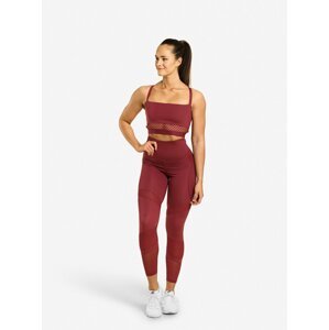 Legíny Better Bodies Waverly Mesh Sangria Red