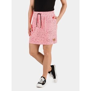 Růžová dámská vzorovaná sukně SAM 73