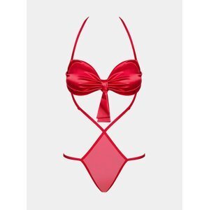 Sexy body Giftella teddy - Obsessive červená