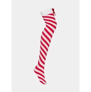 Vánoční punčochy Kissmas stockings - Obsessive červená