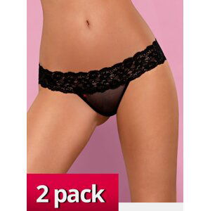 Tanga Lacea thong duo pack - Obsessive animal print