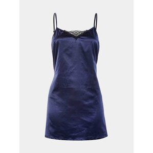 Košilka Satinia babydoll dark blue - Obsessive tm.modrá