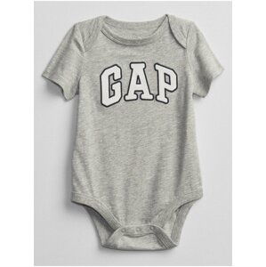 Šedé klučičí baby body GAP Logo v-b elv bs