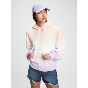 Fialová dámská mikina vintage soft balloon sleeve hoodie