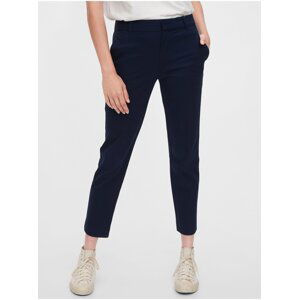 Modré dámské kalhoty slim ankle pants