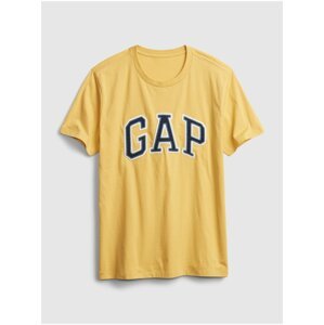 Žluté pánské tričko GAP Logo bas arch