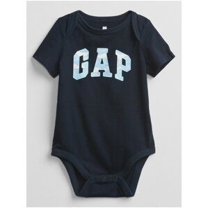 Modré klučičí baby body GAP Logo v-b bf bs