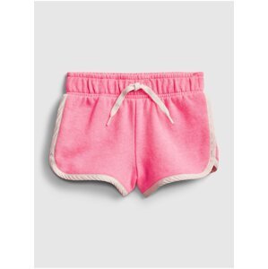 Růžové holčičí dětské kraťasy recycled pull-on shorts