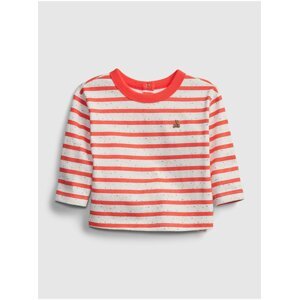 Červené klučičí baby tričko nep stripe ls top