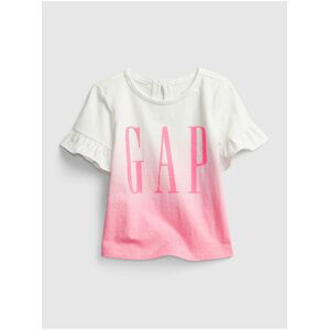 Barevné holčičí baby tričko GAP Logo arch tee