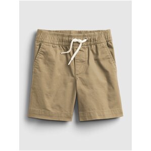 Béžové klučičí dětské kraťasy poplin pull-on shorts