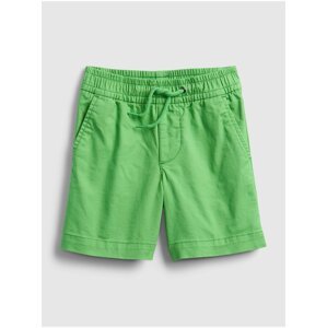 Zelené klučičí dětské kraťasy poplin pull-on shorts