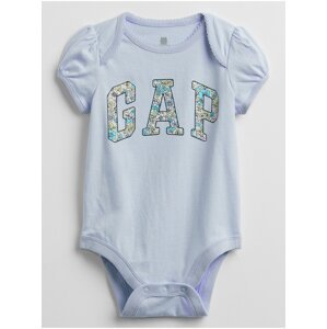 Modré holčičí baby body GAP Logo v-g bf bs