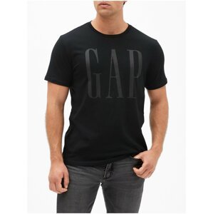 Černé pánské tričko GAP Logo v-basic