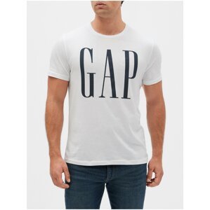 Bílé pánské tričko GAP Logo v-basic