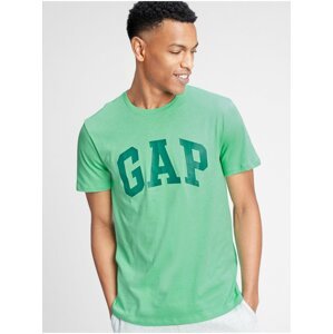 Zelené pánské tričko GAP Logo v-basic