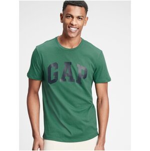 Zelené pánské tričko GAP Logo v-basic