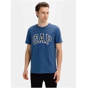 Modré pánské tričko GAP Logo bas arch