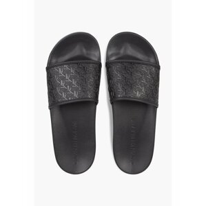 Černé pánské pantofle Calvin Klein Slide Embossed