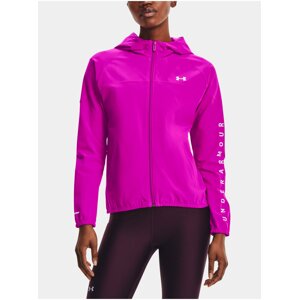 Bunda Under Armour Woven Hooded Jacket - růžová