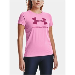 Růžové dámské tričko Under Armour Live Sportstyle Graphic SSC