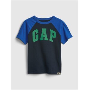 Modré klučičí dětské tričko GAP Logo fr ss ptf