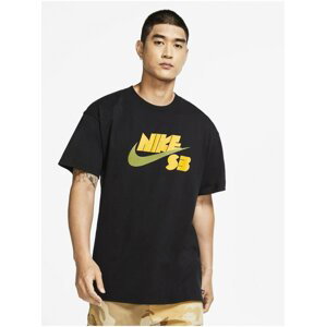 Nike SB  LOGO black pánské triko s krátkým rukávem - černá