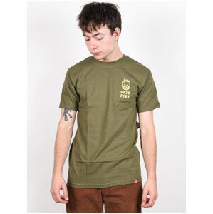 Spitfire STEADY ROCKIN M.GRN/YLW pánské triko s krátkým rukávem - zelená