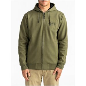 Billabong ALPINE MILITARY pánská mikiny na zip - zelená