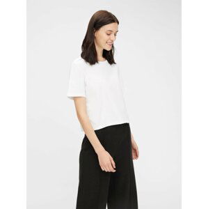 Bílý basic crop top Pieces Rina