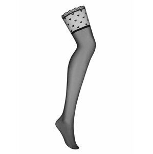 Krásné punčochy Heartia stockings - Obsessive Černá