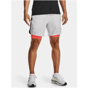 Kraťasy Under Armour UA Launch SW 7'' 2N1 Short-GRY