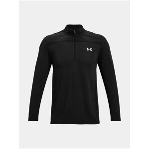 Tričko Under Armour UA Seamless 1/2 Zip-BLK