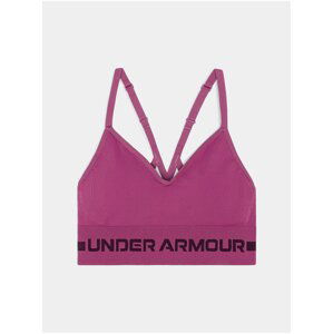 Podprsenka Under Armour Seamless Low Long Bra - růžová