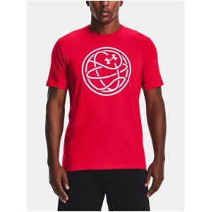 Tričko Under Armour HOOPS ICON TEE - červená