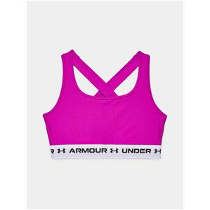 Podprsenka Under Armour UA Crossback Mid Bra - růžová