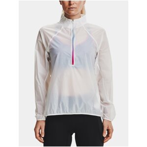 Bunda Under Armour UA Impasse Flow 1/2 Zip - bílá